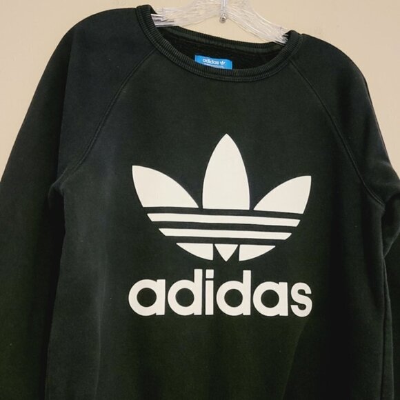 Adidas | Men's Classic Black Trefoil Sweatshirt (Size Small) - Picture 4 of 15